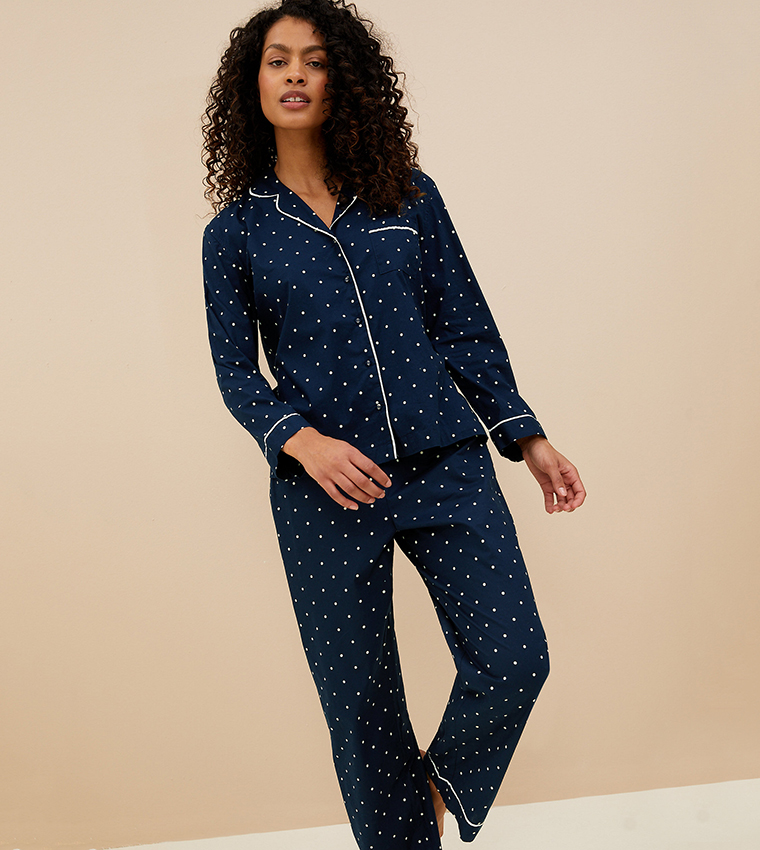 Buy Marks Spencer Pure Cotton Cool Comfort Tm Pyjama Set In Multiple Colors 6thStreet UAE