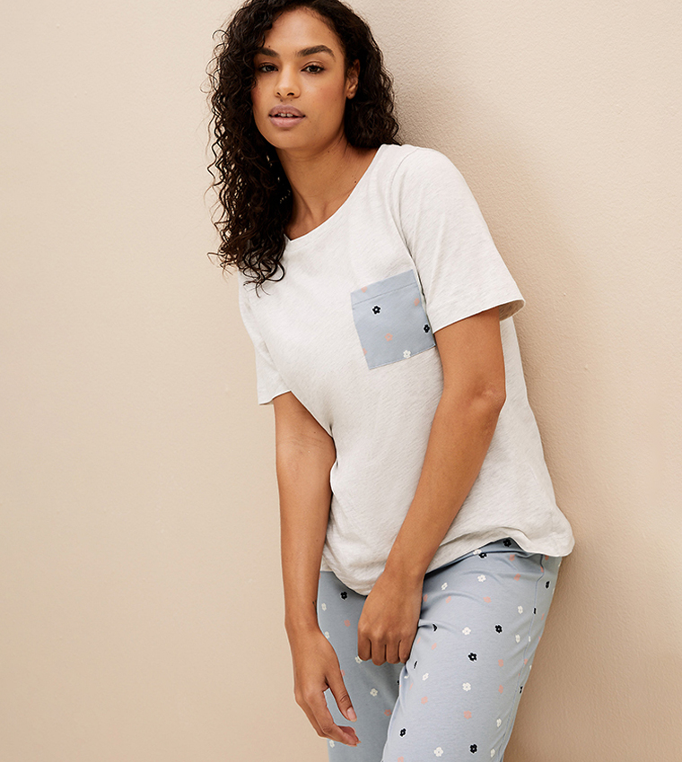 Pack of 2 Cotton Rich Floral Pyjama Sets