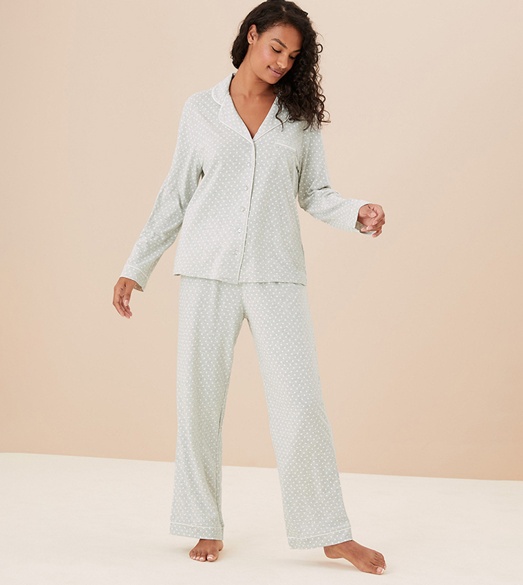 Marks and Spencer - 1) Cool Comfort™ Cotton Rich Set with Padded