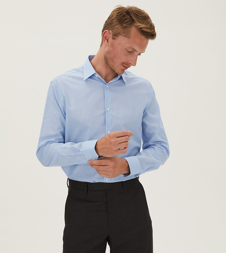 Pack of 2 Regular Fit Pure Cotton Shirts