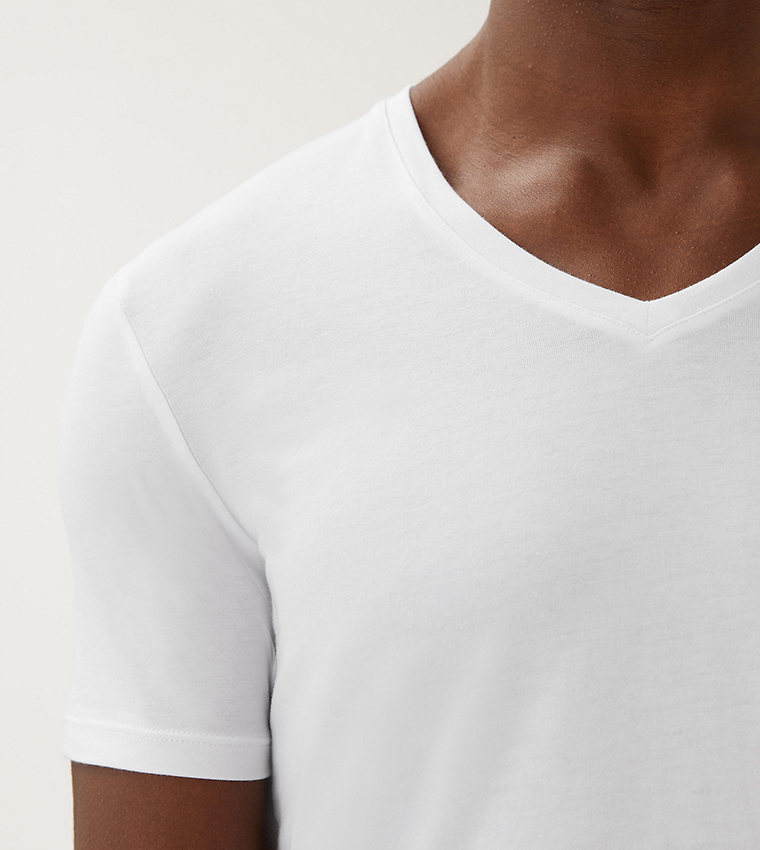 Buy Marks Spencer Supima Cotton Blend V Neck T Shirt Vest In