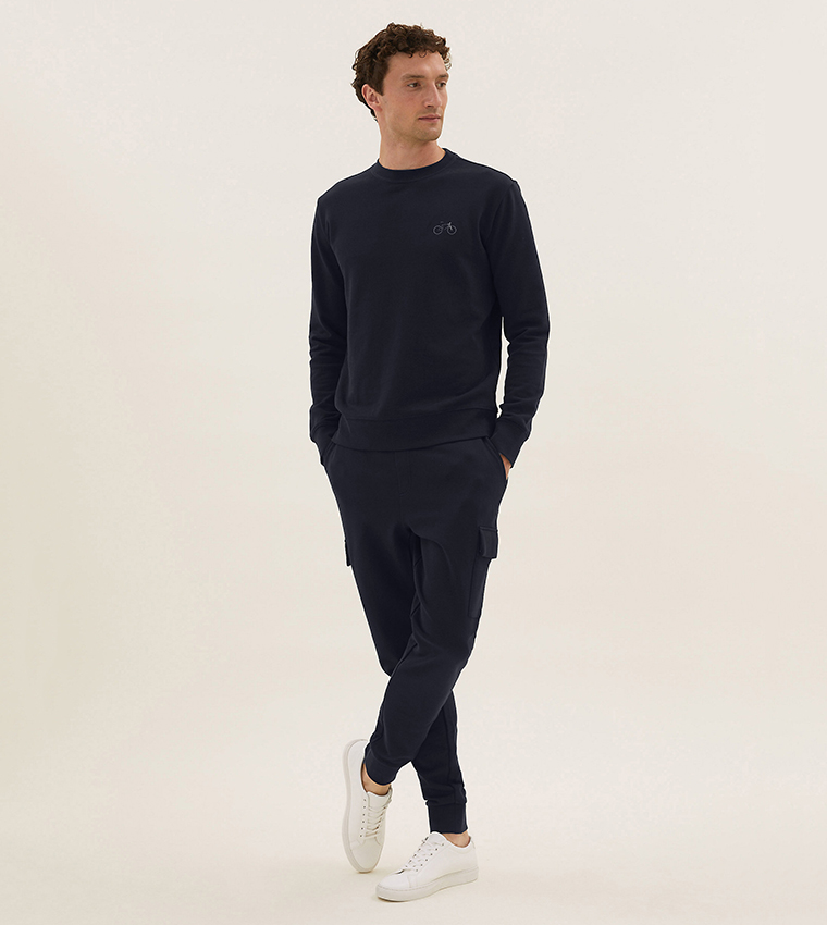 Buy Marks Spencer Cuffed Pure Cotton Cargo Joggers Standard In