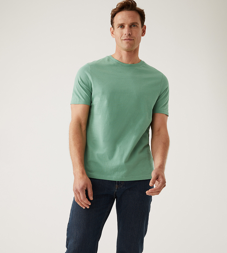 Marks and spencer crew neck t shirt hotsell