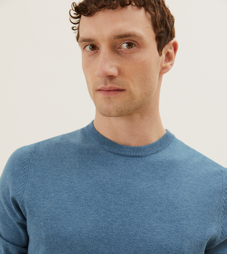 Pure Cotton Crew Neck Sweater