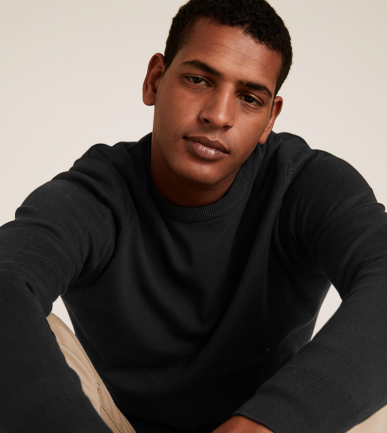Marks and spencer black jumper store