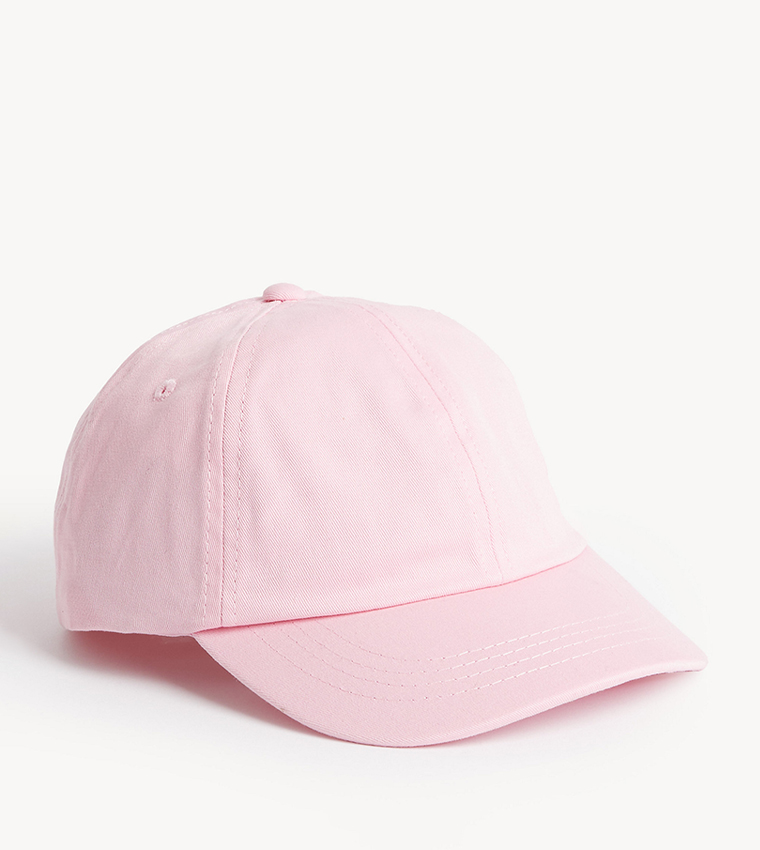 Buy Marks Spencer Kid s Solid Baseball Cap In Pink 6thStreet Oman