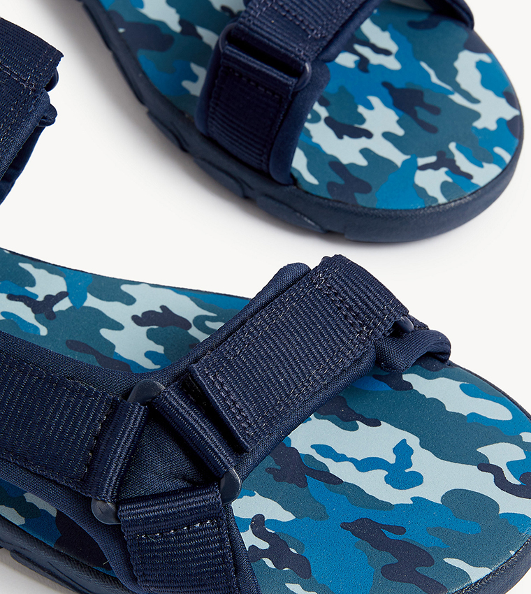 Buy Marks Spencer Printed Comfort Sandals In Blue 6thStreet Bahrain