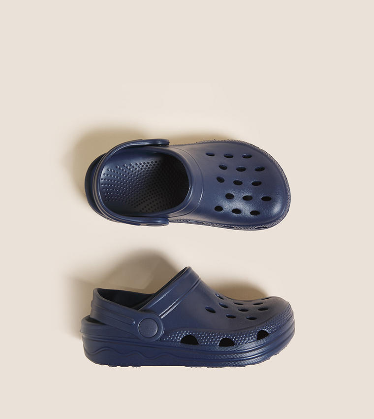 Slingback clogs online with perforations