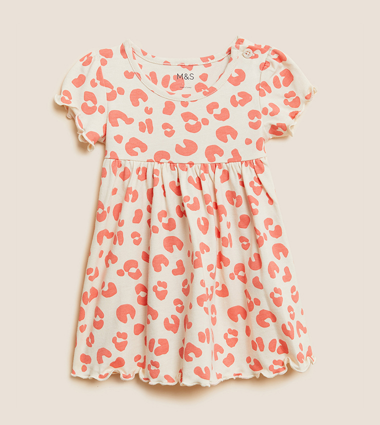 Buy Marks Spencer Pure Cotton Leopard Dress In Multiple Colors 6thStreet Bahrain