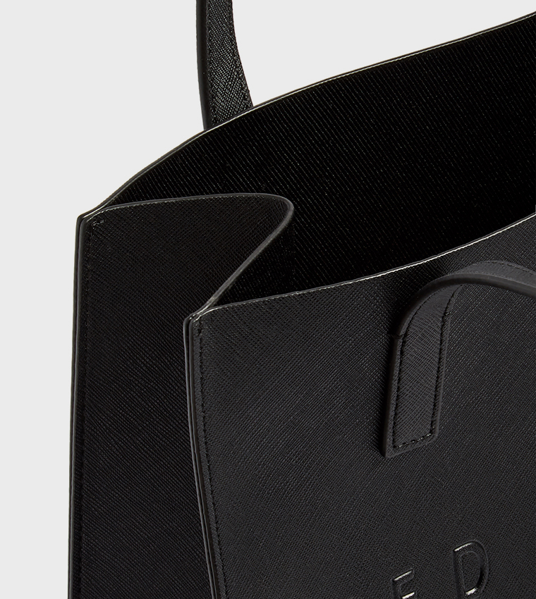 Buy Ted Baker SEACON Logo Embossed Tote Bag In Black | 6thStreet UAE