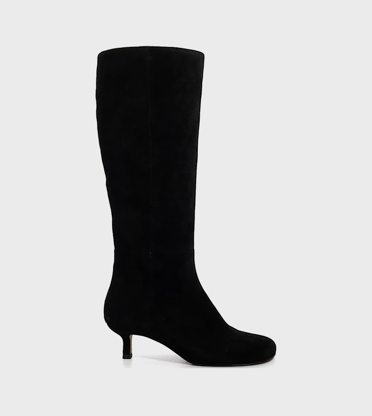SEARING Almond Toe Knee High Boots