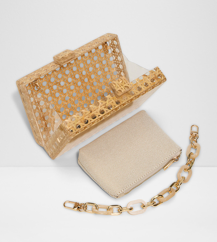 SELIORA Straw Clutch Bag