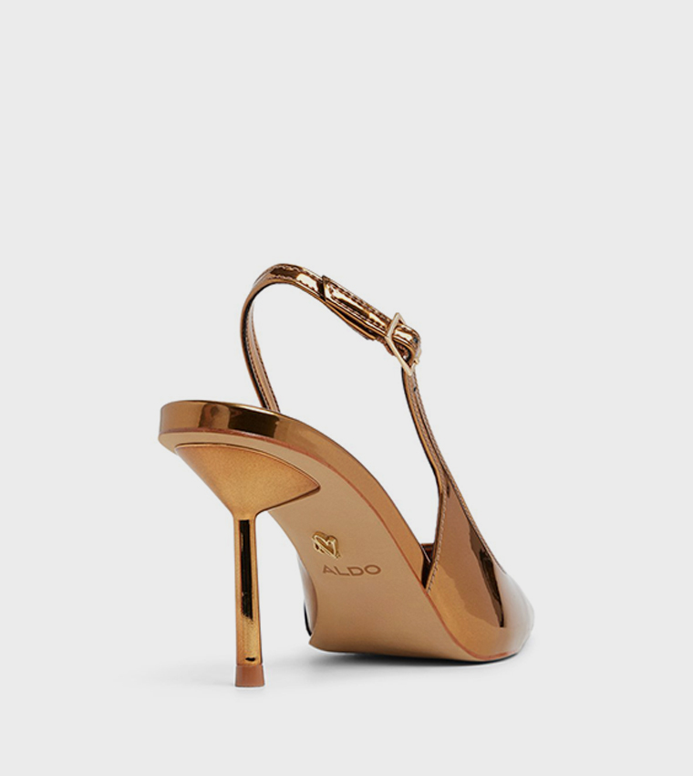 SERALINA Metallic Slingback Pumps