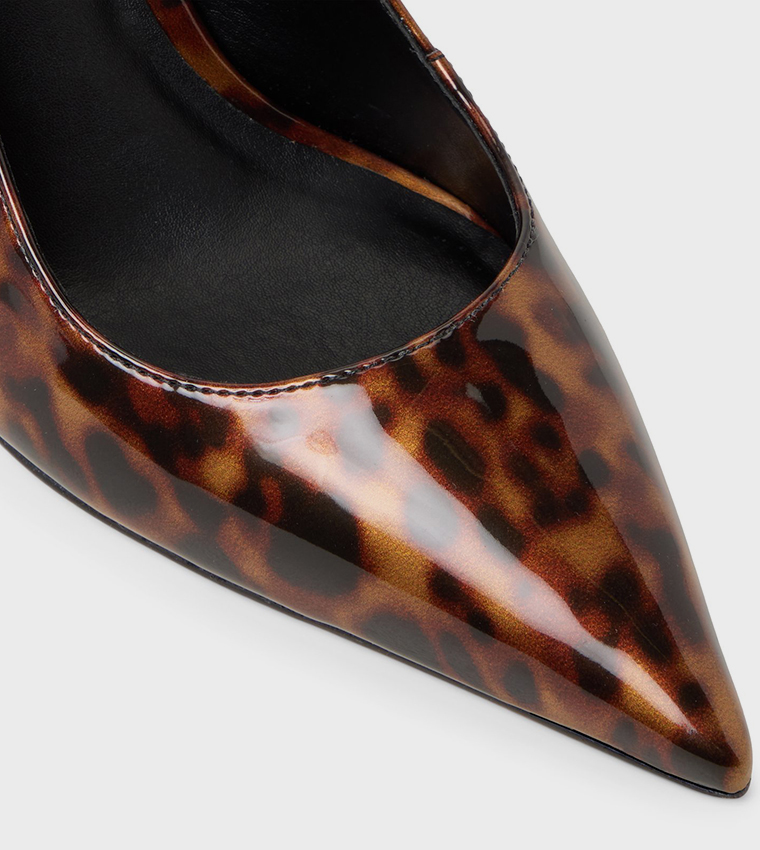 SERALINA Animal Printed Slingback Pumps