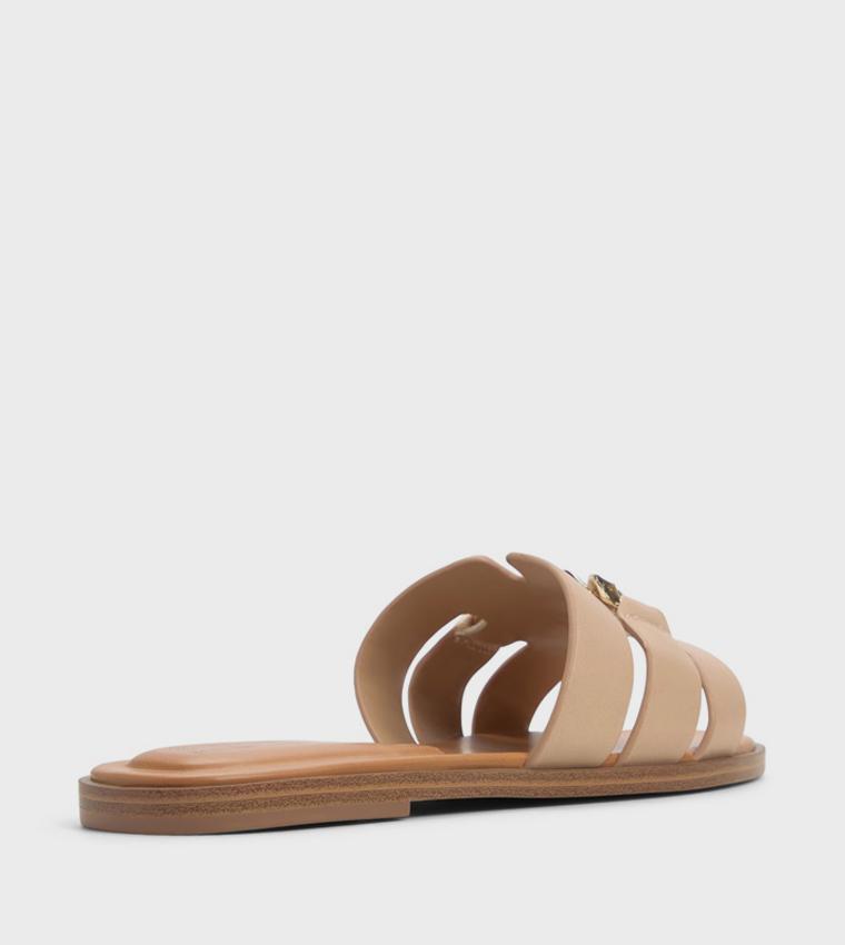 SERINNA Metal Detail Flat Sandals