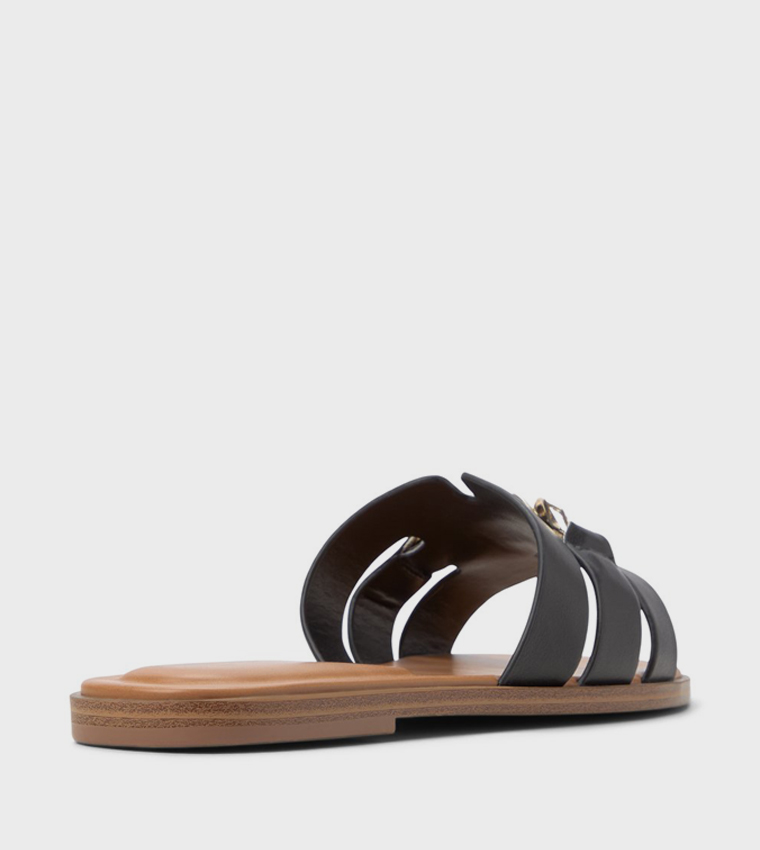 SERINNA Metal Detail Flat Sandals