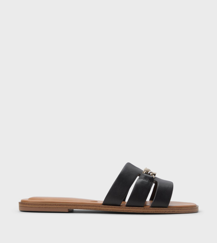 SERINNA Metal Detail Flat Sandals