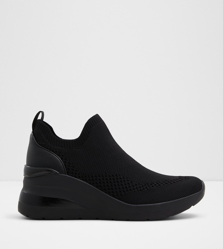 Buy Aldo SEVAN Knitted Wedge Sock Shoes In Black 6thStreet Oman