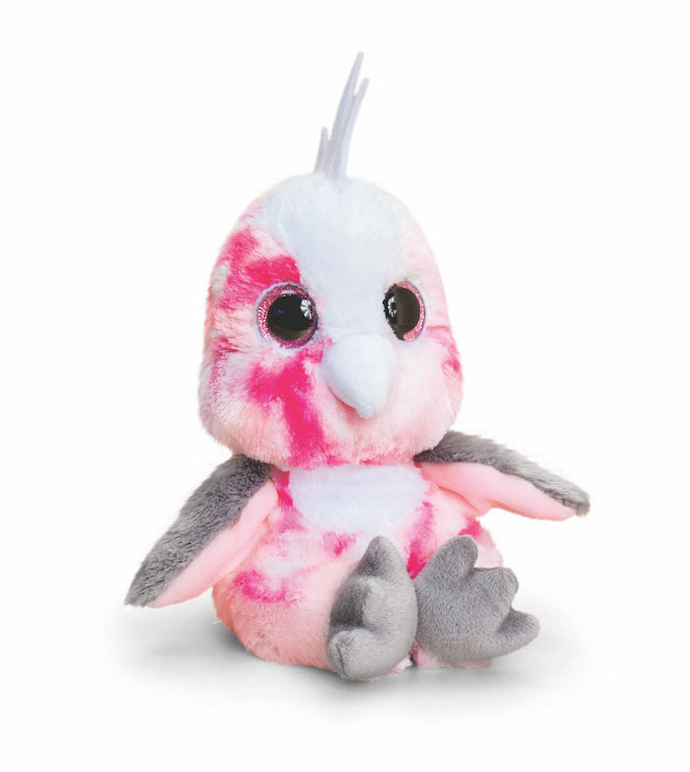 Animotsu - Peluche a Forma di Orsetto, soffice Compagno con Grandi Occhi Glitterati, ca. 15 cm