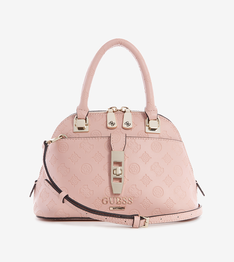 Peony Classic Small Dome Satchel Bag Pink