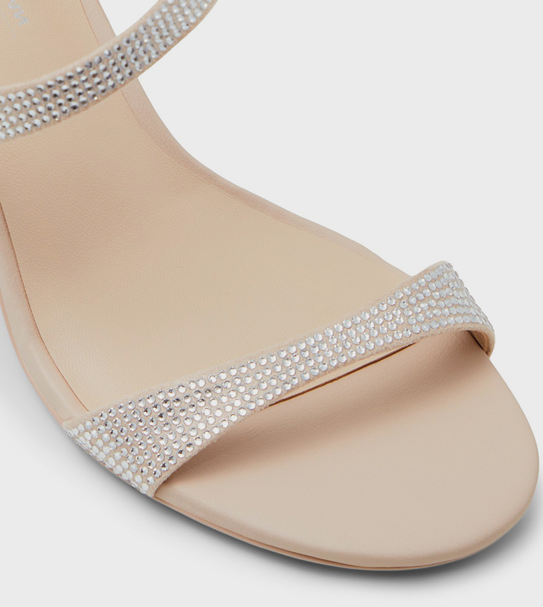 SHAIAA Embellished Block Heel Sandals