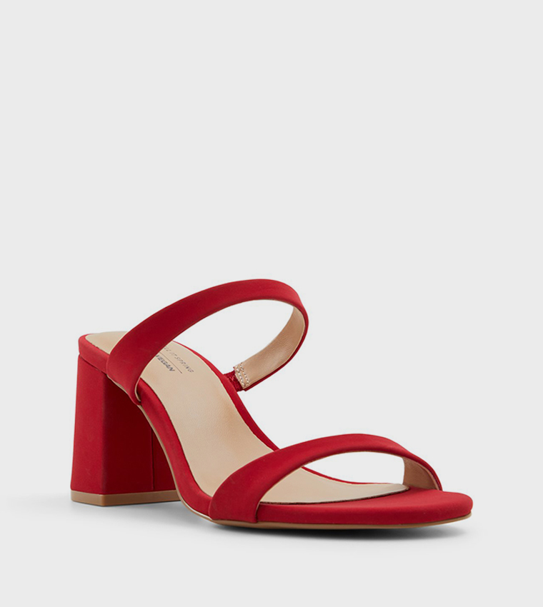Buy Call It Spring SHAIAA Block Heel Sandals In Red 6thStreet UAE