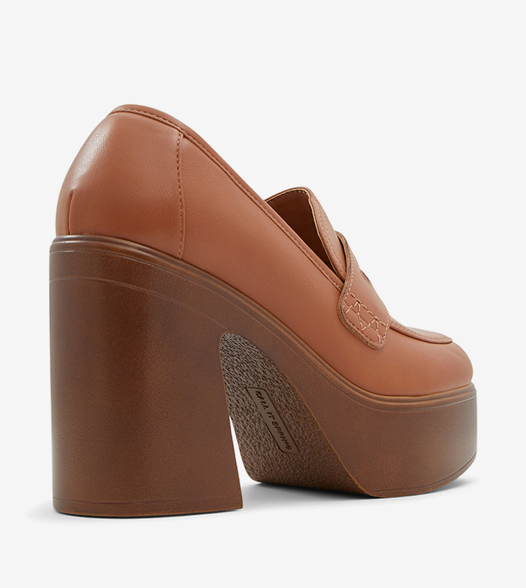 SHAREY Block Heel Loafers