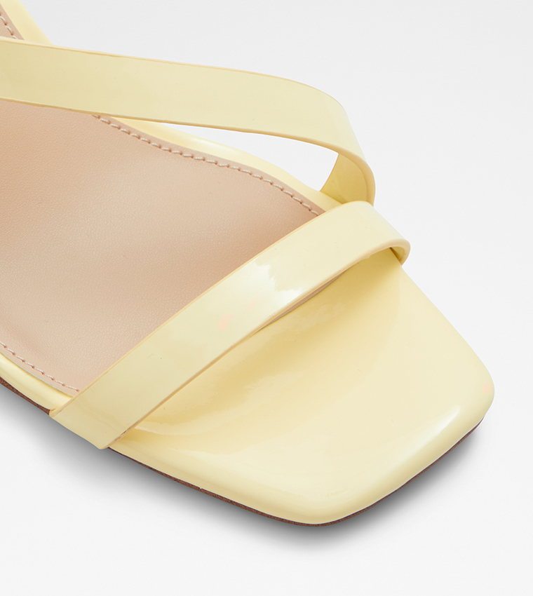 Light yellow block heels shop