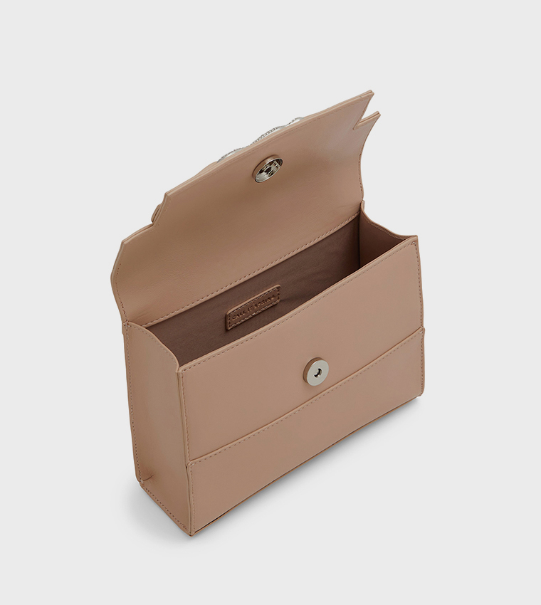 SHOW OFF Embellished Top Handle Bag
