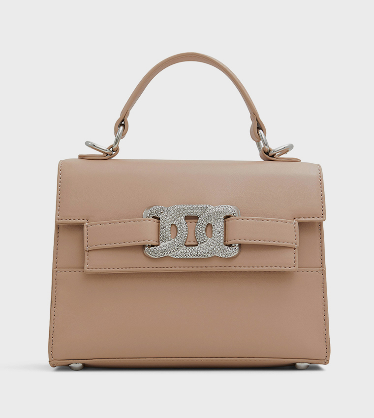SHOW OFF Embellished Top Handle Bag