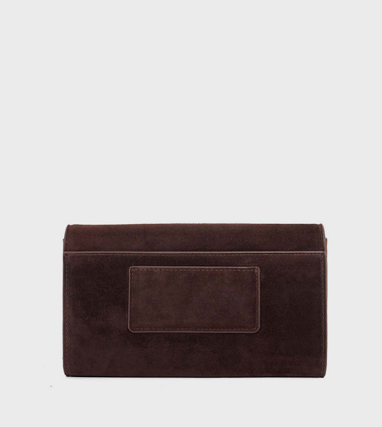 SHOWMANCE Textured Flap Crossbody Bag
