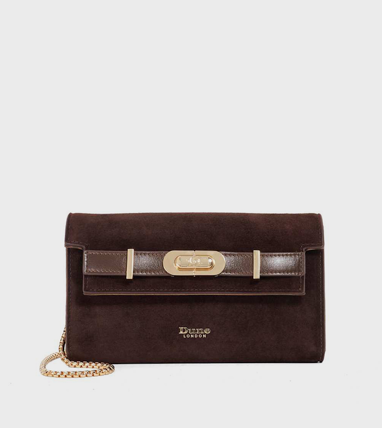 SHOWMANCE Textured Flap Crossbody Bag