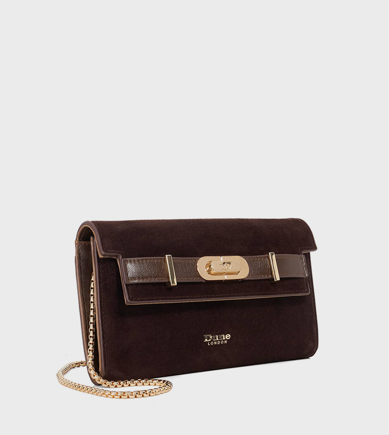 SHOWMANCE Textured Flap Crossbody Bag