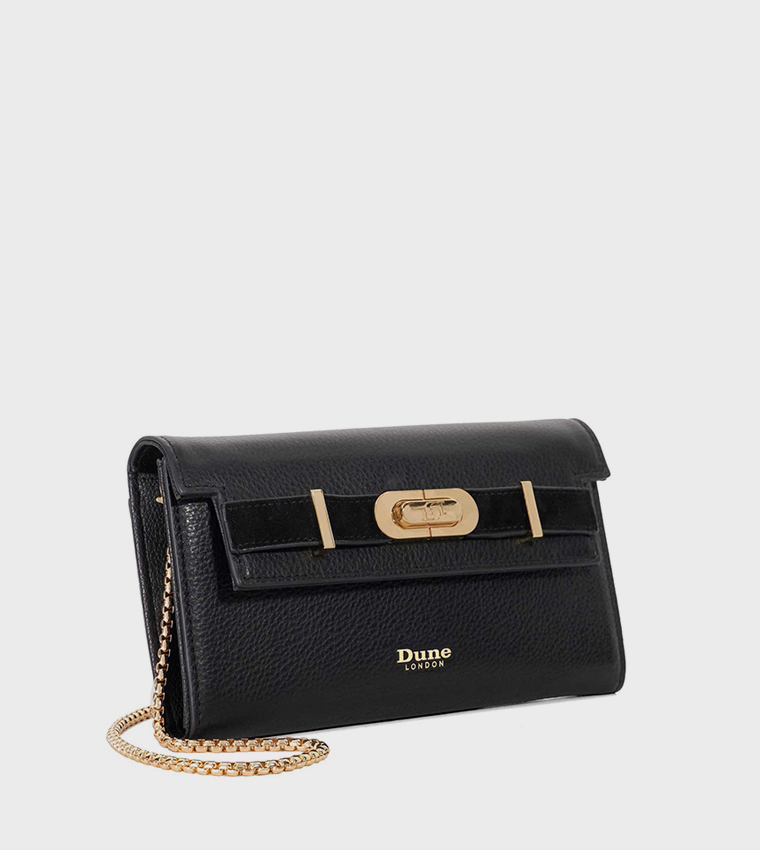 SHOWMANCE Textured Flap Crossbody Bag