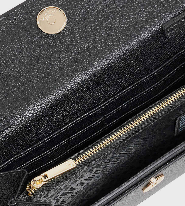 SHOWMANCE Textured Flap Crossbody Bag