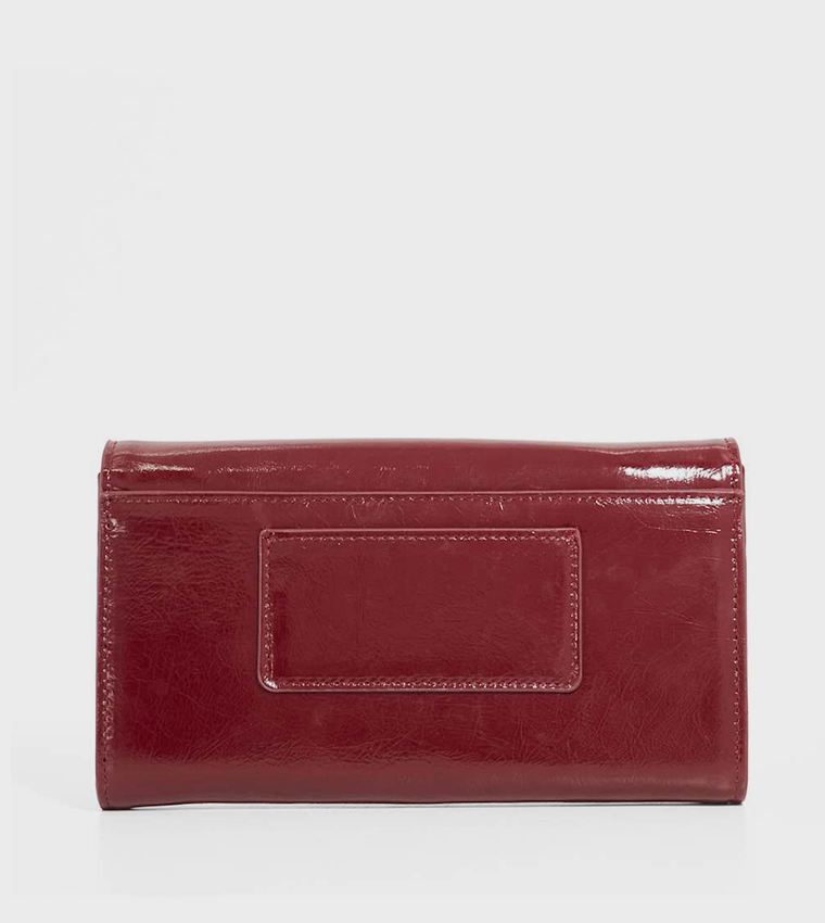 SHOWMANCE Textured Flap Crossbody Bag