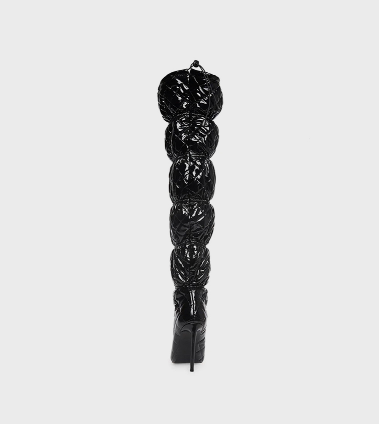 SILHOUETTE Quilted Knee High Boots