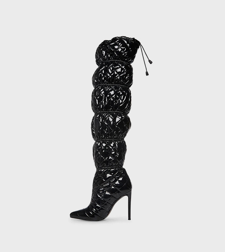 SILHOUETTE Quilted Knee High Boots