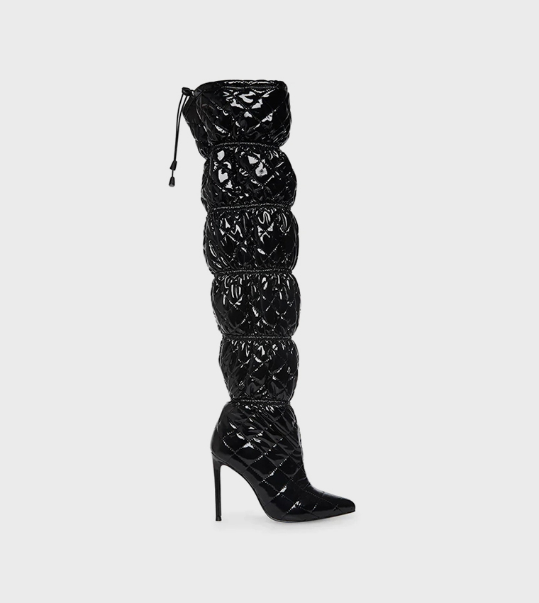 SILHOUETTE Quilted Knee High Boots