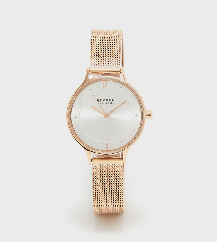 ANITA LILLE White Dial Analog Watch