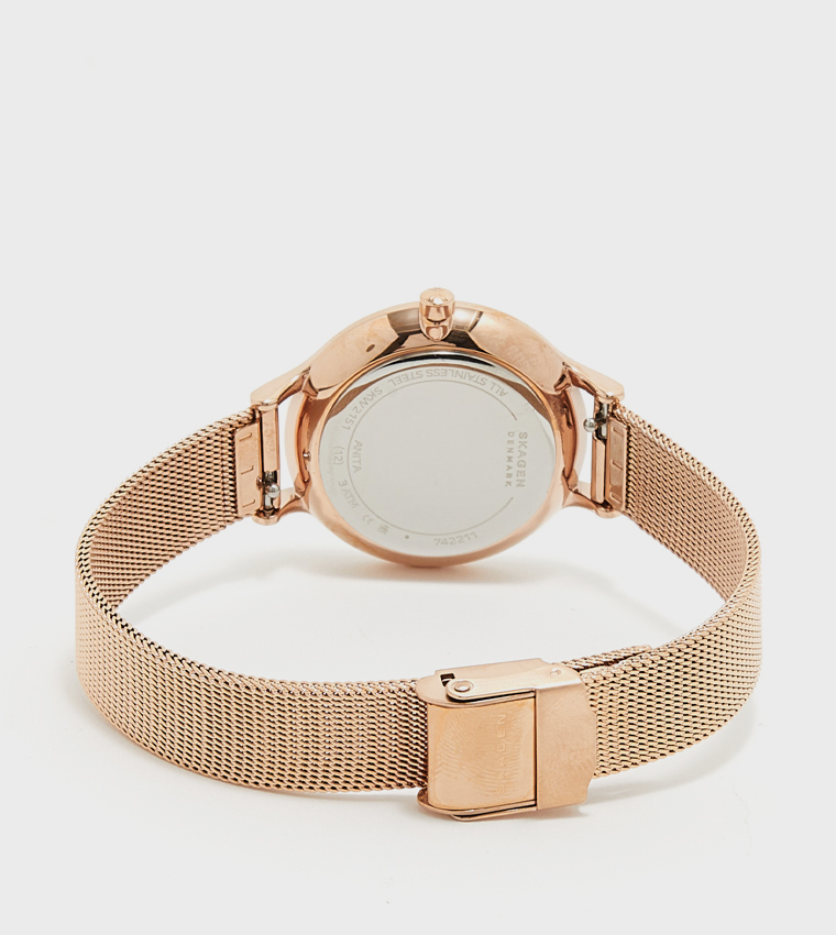 ANITA LILLE White Dial Analog Watch