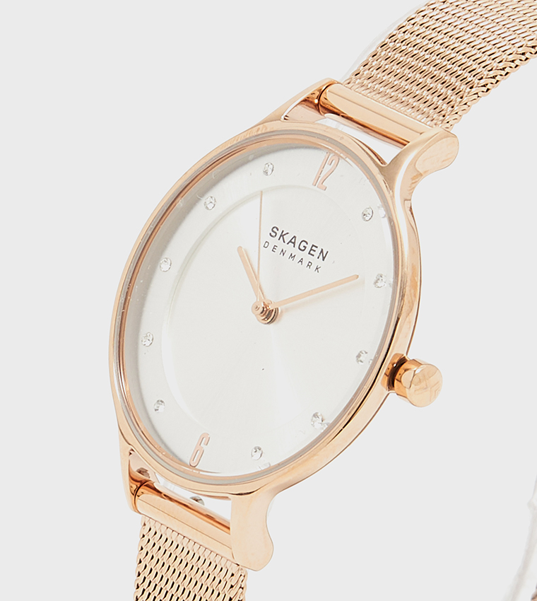 ANITA LILLE White Dial Analog Watch