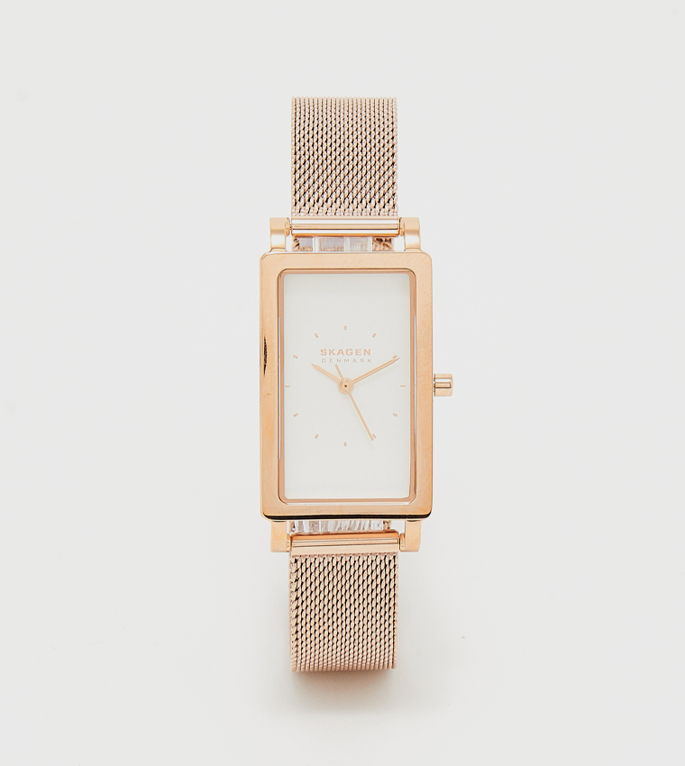 HAGEN White Dial Analog Watch