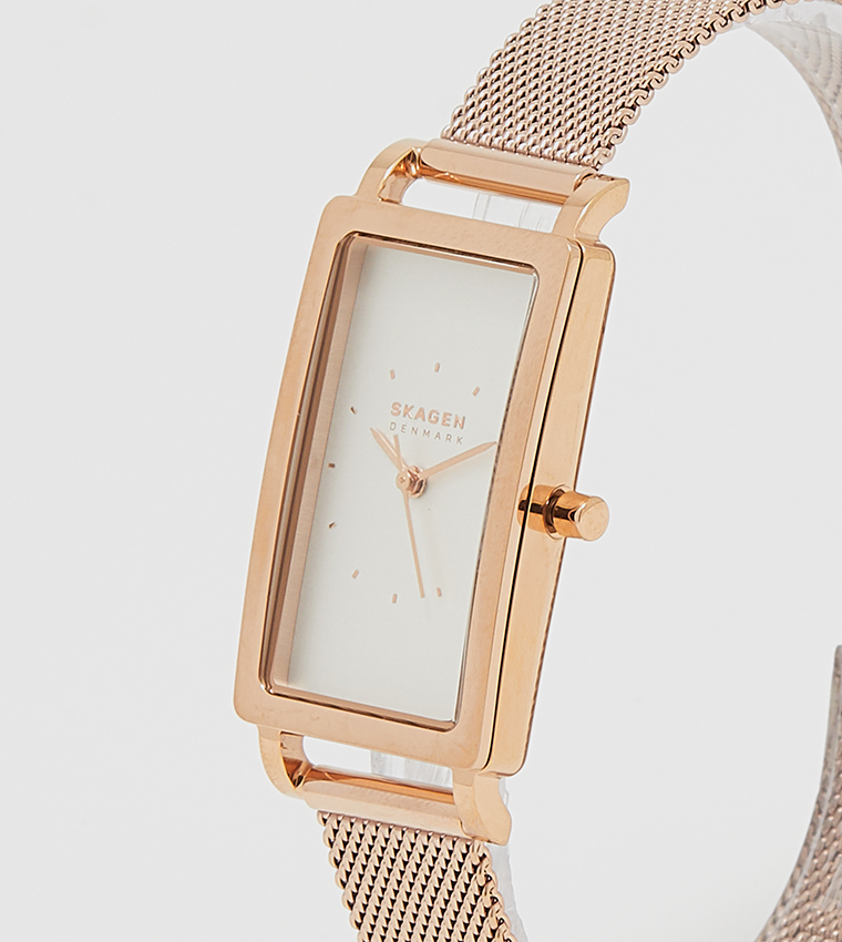 HAGEN White Dial Analog Watch