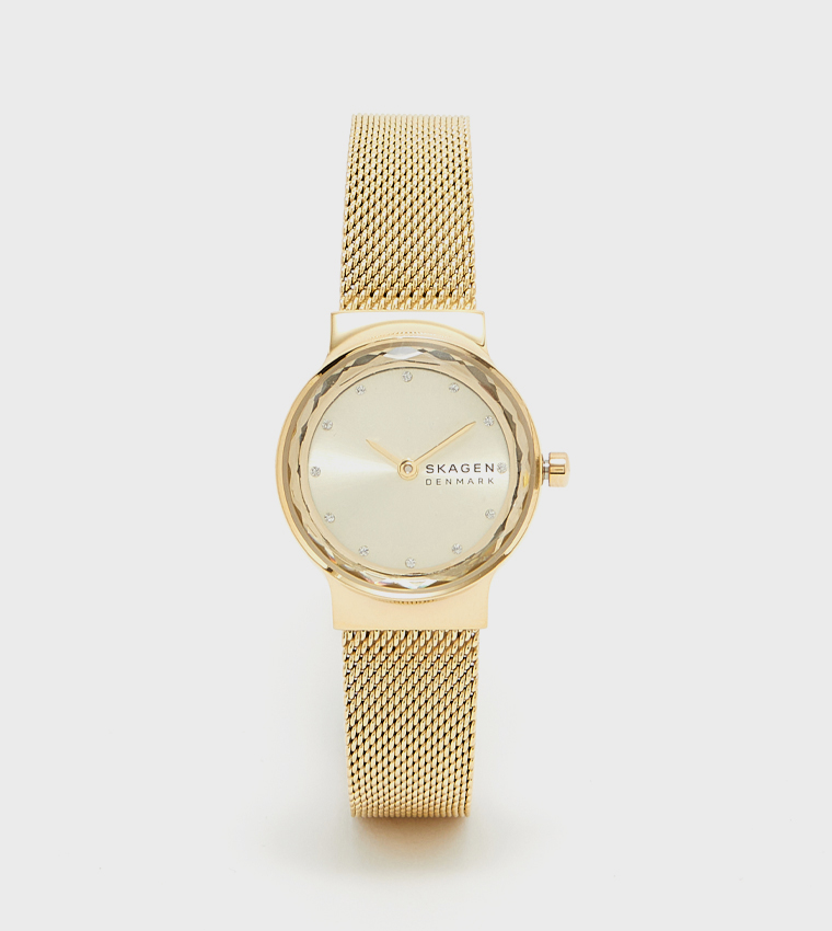 FREJA LILLE Gold Dial Analog Watch