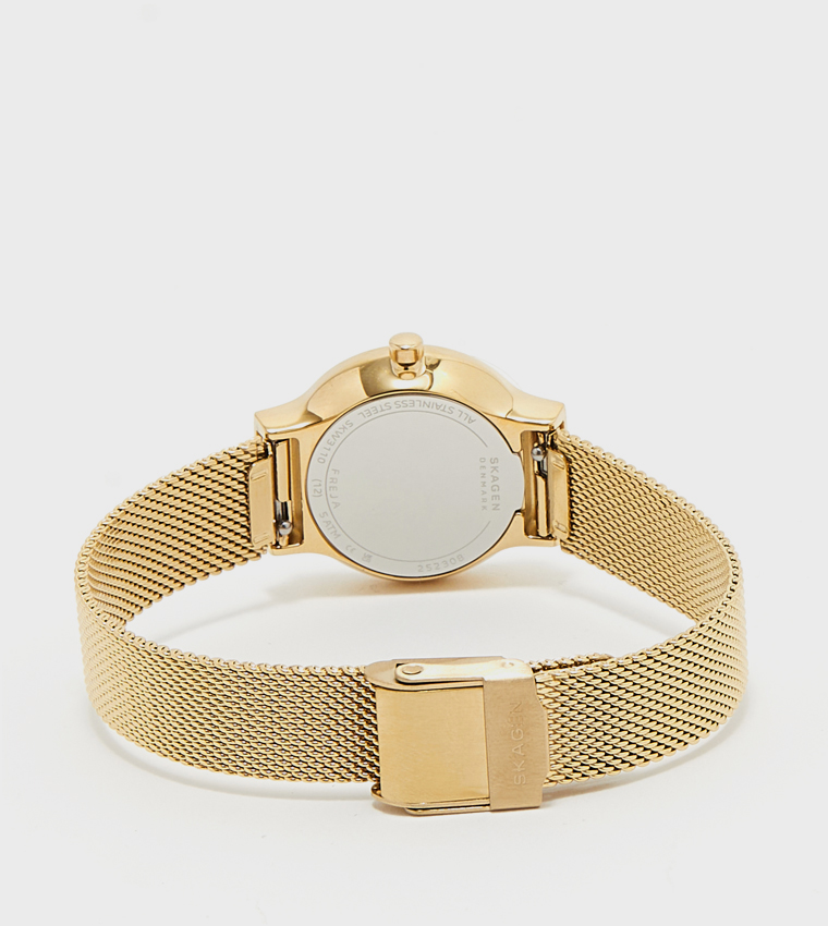 FREJA LILLE Gold Dial Analog Watch