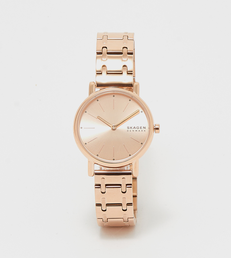 SIGNATUR LILLE Rose Dial Analog Watch