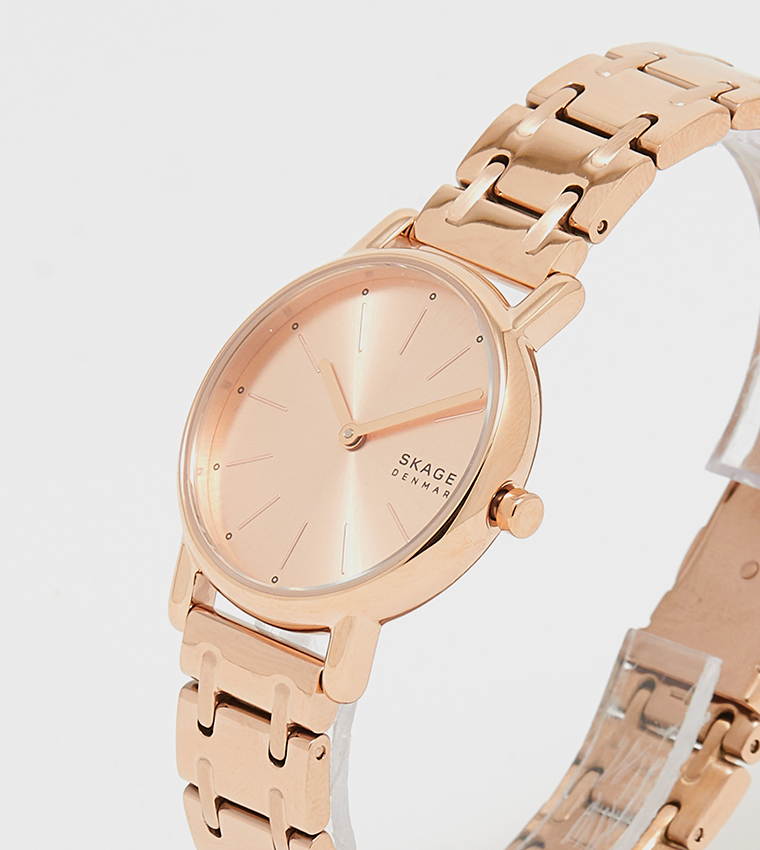 SIGNATUR LILLE Rose Dial Analog Watch