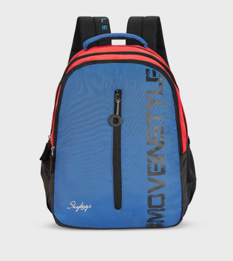 Buy SKYBAGS NEW NEON Printed Backpack 30L In Blue 6thStreet UAE