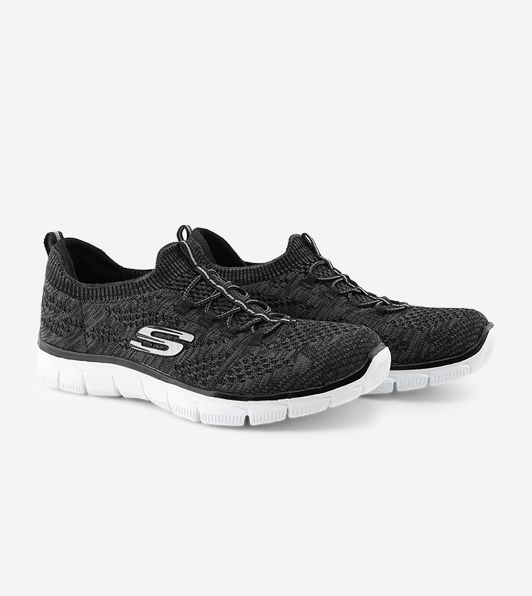 Buy Skechers Empire Sharp Thinking Trainers Black In Black | 6thstreet ...